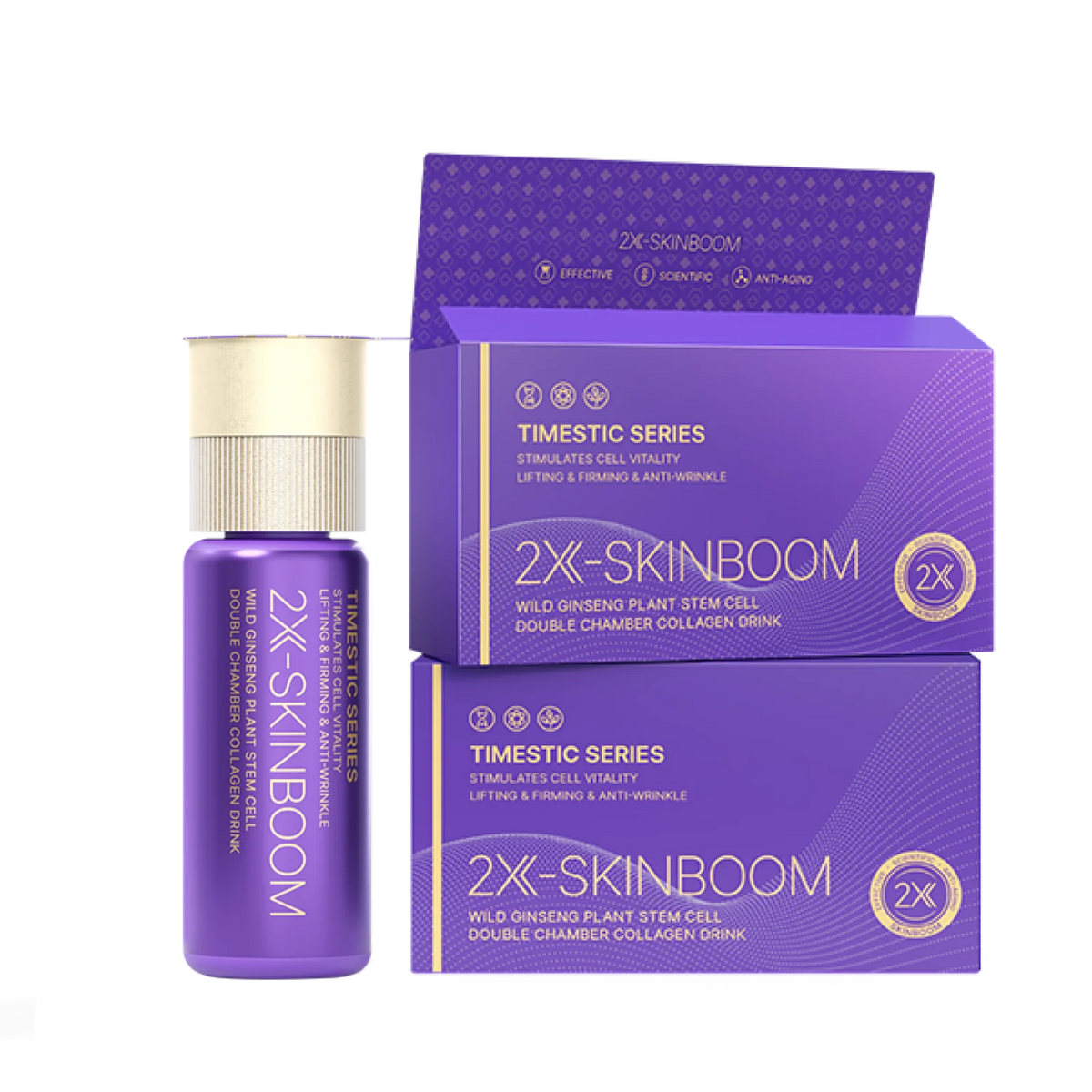 TIMESHOP 朱茵代言 雙艙飲 2X-SKINBOOM(3盒一個月用量) 香港行貨