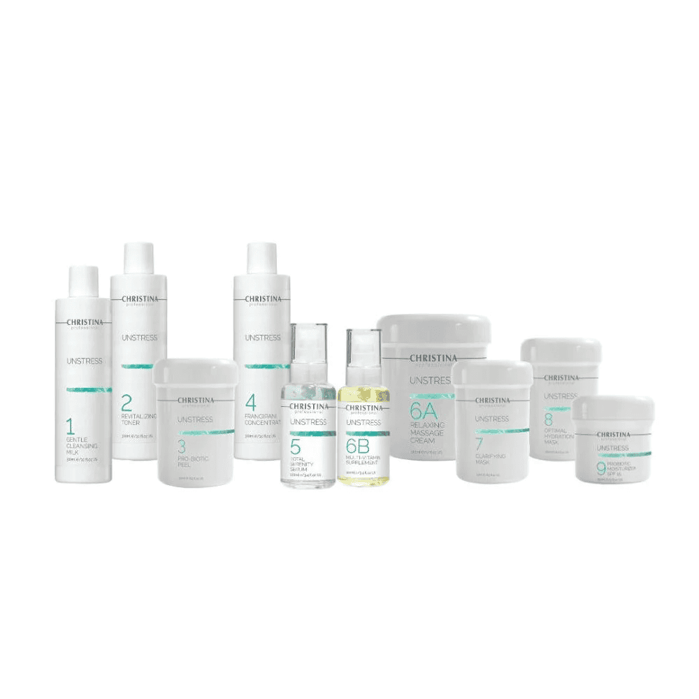 Christina UNSTRESS 乳酸菌舒壓活膚系列 套(10件)
