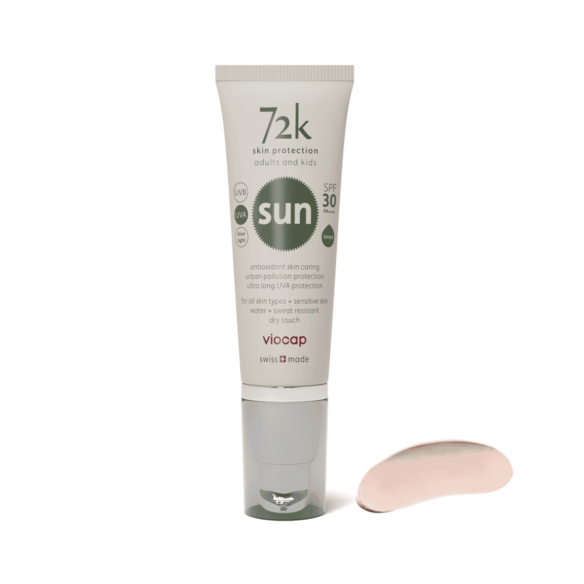 72K sun SPF 30 tinted 瑞士防曬 有色 50ML