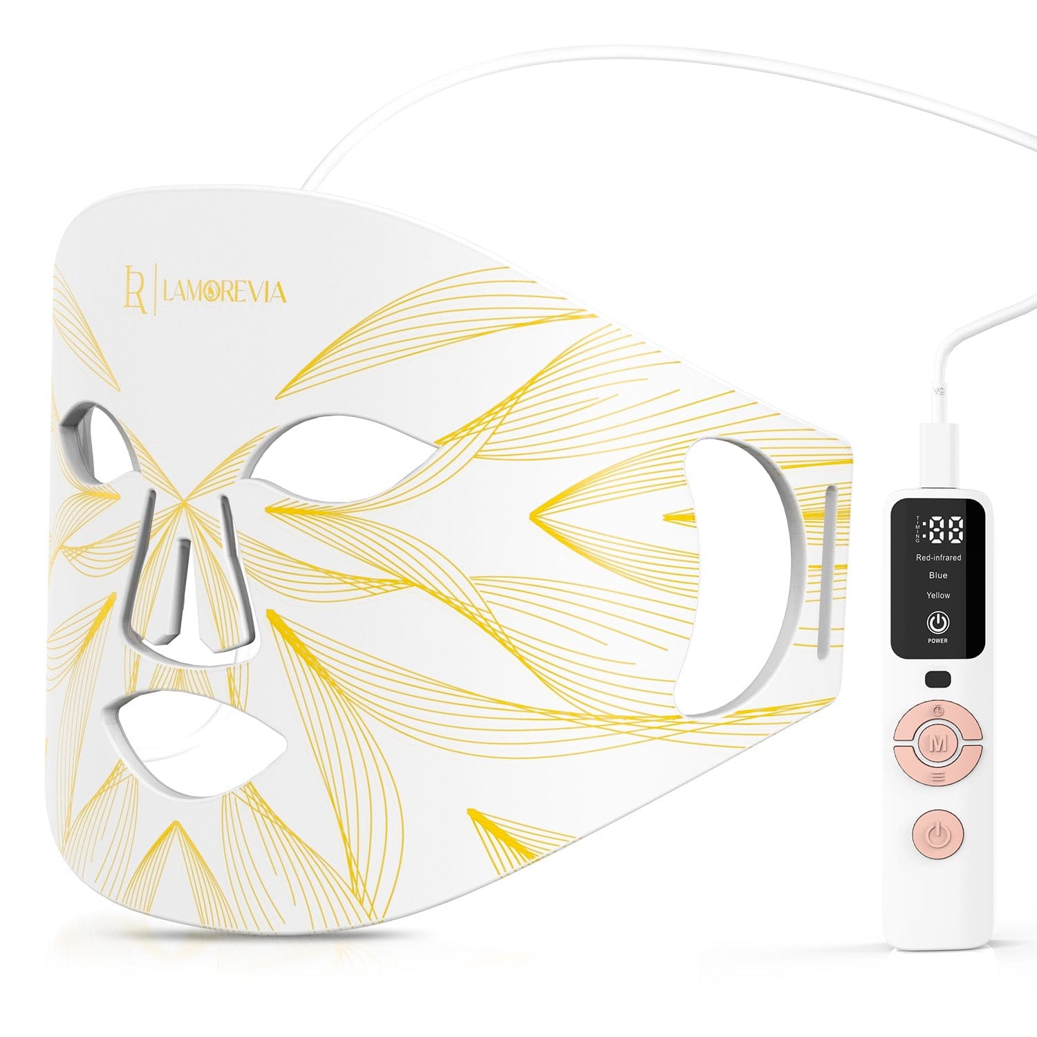 LAMOREVIA Silicon 180 LED Beauty Face Mask 祛痘印紅光面罩美容儀 光子嫩膚 淨白緊緻 光學美容儀