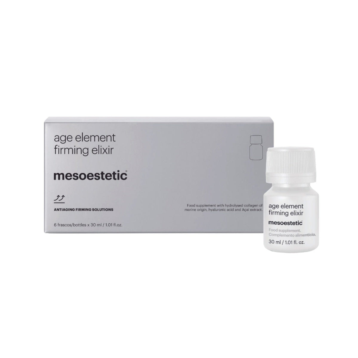 【斷貨王|重磅升級】MESOESTETIC AGE ELEMENT FIRMING ELIXIR 三合一膠原蛋白口服液 6X30ML