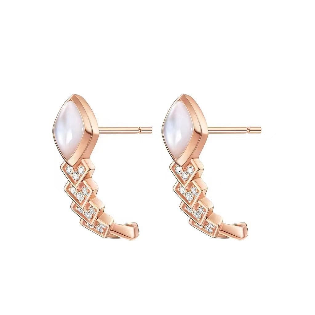 The Vzusa 美杜莎 瑟爾本特系列 18K金鑽石耳釘耳飾