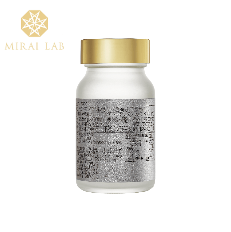 MIRAI LAB 新興和 PURE PREMIUM 6000+ 煙酰胺單核苷酸補充NAD高純度 逆齡美肌丸長壽基因緊實肌膚恢復睡眠 膠囊60粒