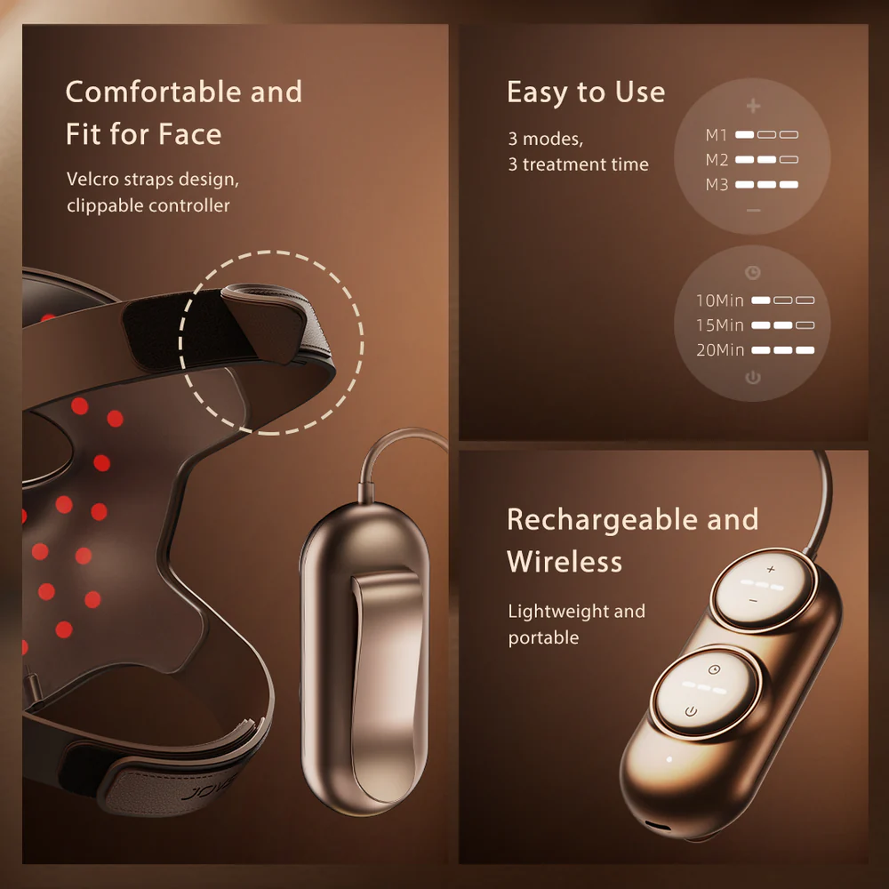 JOVS FPT 4D Laser Light Therapy Mask 聚能光深層淡紋面罩