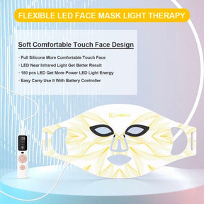 LAMOREVIA Silicon 180 LED Beauty Face Mask 祛痘印紅光面罩美容儀 光子嫩膚 淨白緊緻 光學美容儀