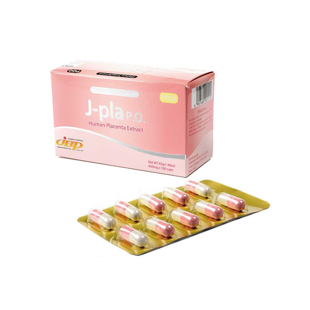 JBP J-PLA 日本高端產品 貴婦級別 JBP 萊乃康 錦碧萊POQ 乾細胞成份的人胎盤素 口服膠囊 100粒