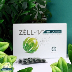 ZELL-V Phytogreen 藍綠藻細胞因子 淡斑美白 清肺抗衰老 30粒